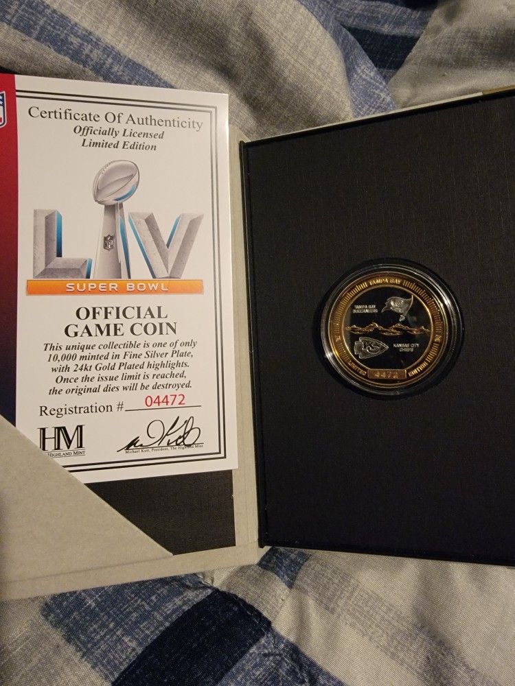 Superbowl LV Coin Tom Bradys Last Superbowl Win New
