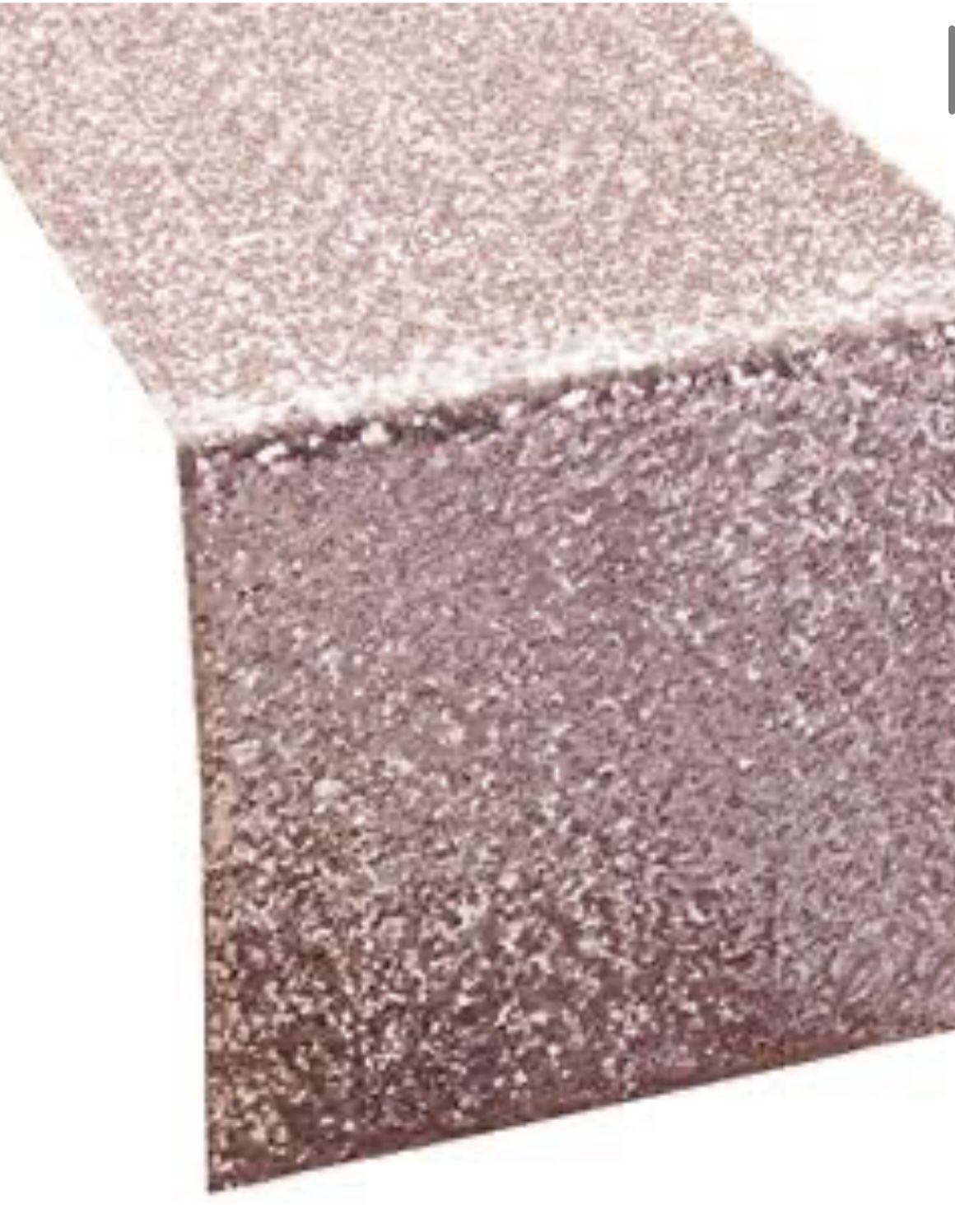 4 Light Rose Gold Sequin Table Runners 
