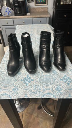 Dress Black Ankle Boots 6 1/5