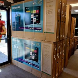 HISENSE 85 INCH UHD ROKU TV 85R6030N DOLBY VISION BLUETOOTH W/WARRANTY - PAYMENT PLANS