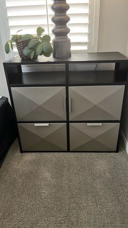 Metal frame dresser drawers