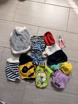 XS Assorted Pet Clothing Bundle with Nail Clippers