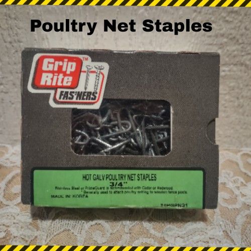 BOX OF POULTRY NET STAPLES for Sale in Ontario, CA OfferUp
