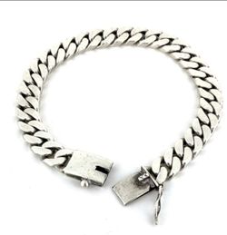 .925 BRACELET 8" CUBAN LINK SOLID IN NORWALK  ESCLAVA