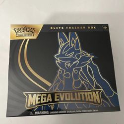 Mega Evolution Lucario Pokemon TCG Elite Trainer Box ETB