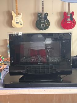 Electric fire place tv size.