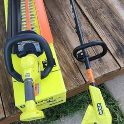 Ryobi 18V hedge trimmer, weed wacker/eater/trimmer/edger (tools only)
