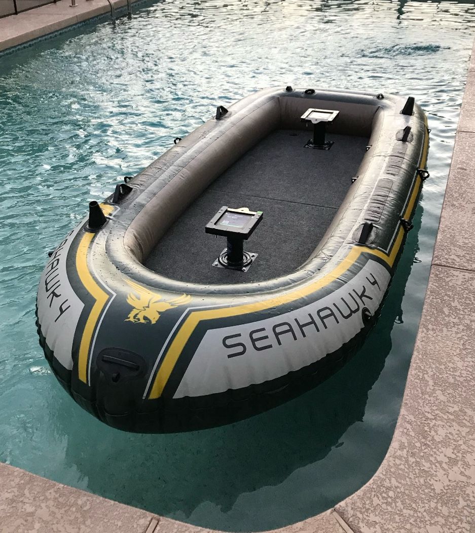 Brand new seahawk 4 boat with brand new motor, floor, seats, oar, etc. $300 for all. Higley and ray.