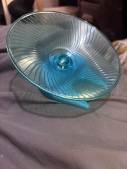 Blue Hamster Saucer Wheel