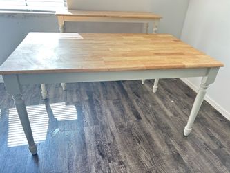 Dinning table plus benches n chairs