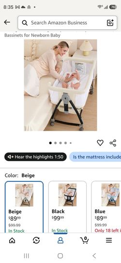 Baby crib bassinet (new open box)