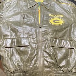 Vintage G3 And Carl Banks, Heavy Leather Bomber Jacket