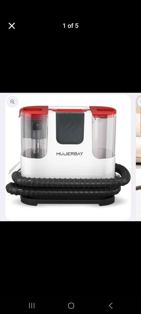 Vacuum Carpet Cleaner, MUJERBAY Protable Spot and Stain Upholstery Cleaner