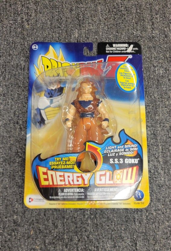 Vintage Dragon Ball Z SS3 Goku Energy Glow Irwin Toy Action Figure