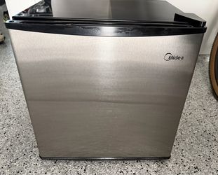 Midea 1.6-cu. ft. Stainless-Steel Compact Refrigerator