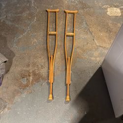 Free Wooden Crutches