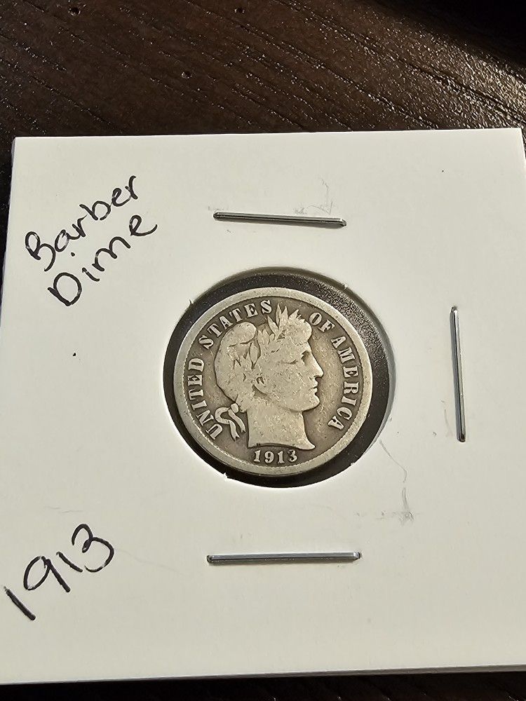 1913 Barber Dime