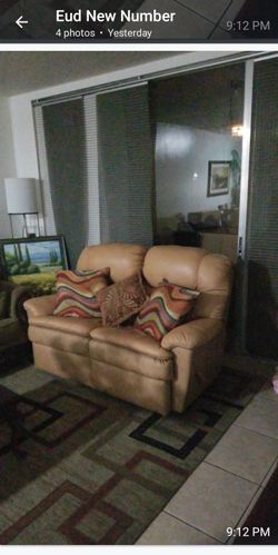 Love seat recliner