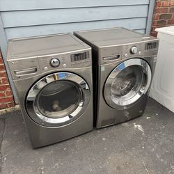 Lg gray washer and dryer  set