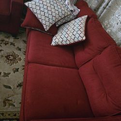 Sofa Love Seat, Dinnind Tabel /chairs  and Full Bed Good Condition  everything  FOR 500  