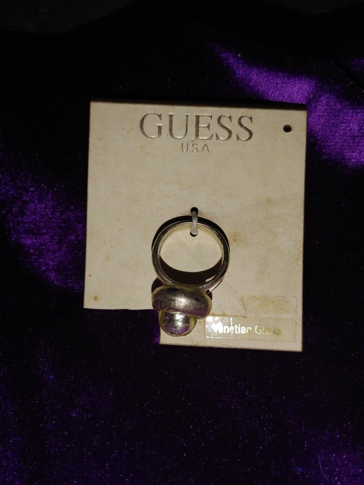 Guess Ring, Venetian Glass, Size 7