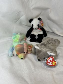 Bear Beanie Baby Set Of 3 