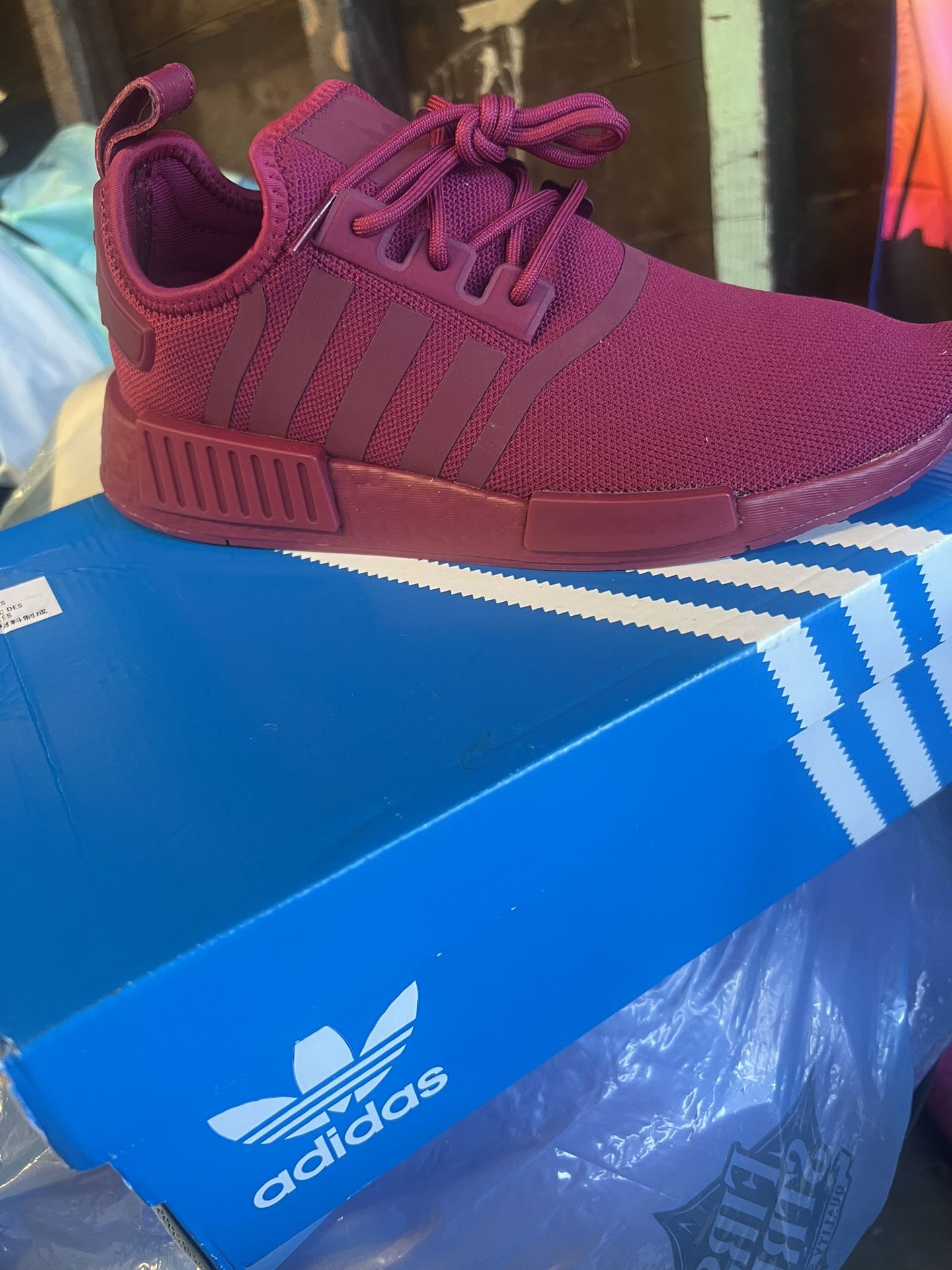 Red Adidas Size 9 Women