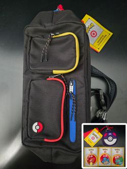 Pokémon x Target Crossbody Bag + Master Ball Charm and Starter Pins