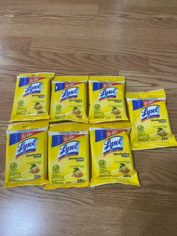 7 Lysol Togo Disinfecting Wipes