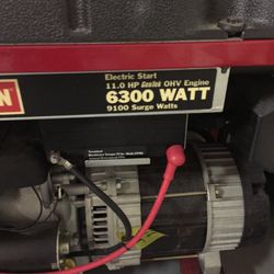 Craftsman 6300 ELECTRIC START GENERATOR ONLY USED TWICE 