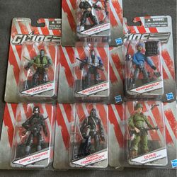 GI Joe Dollar General Set - Storm Shadow , Snake Eyes , Shipwreck , Cobra Trooper , Cobra Commander, Duke 