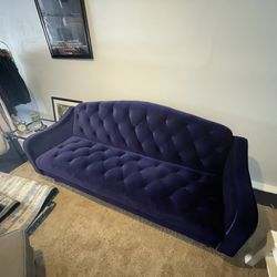 Velvet Couch / Fold-out Bed