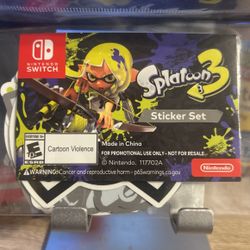 Splatoon 3 Sticker Set