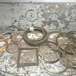25 Vintage brass Metal Clock Bezels Round Frame Art Steampunk Supplies
