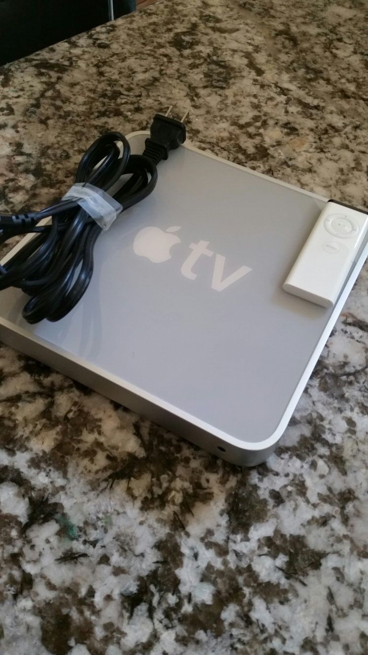 $20 right now. APPLE TV WITH REMOTE CONTROL AND POWER CORD. Older vintage.