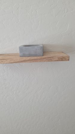 Wood Grain Floating Shelves