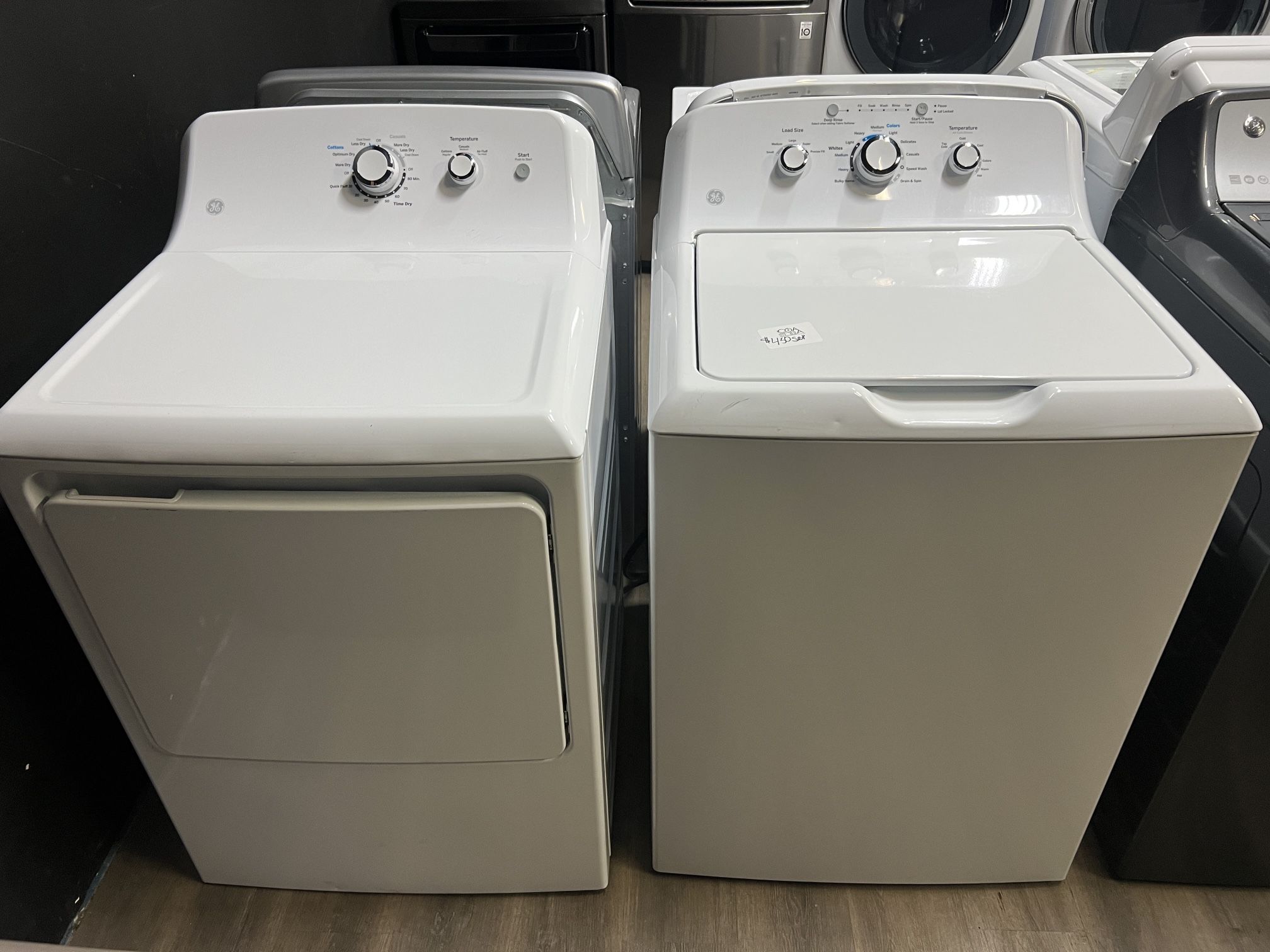 washer and dryer