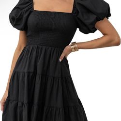 Black summer dress (large)