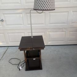Side Table With Nightlight