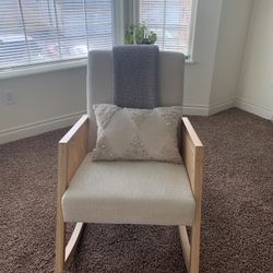 Beige Rocking Chair