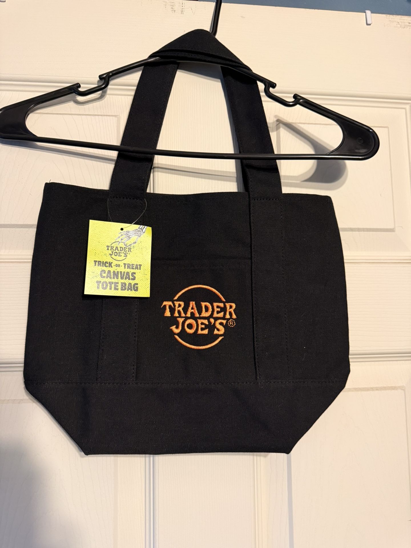 Trader Joes Black Halloween Mini Tote