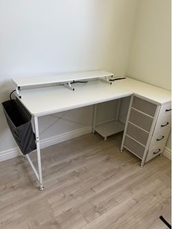White desk