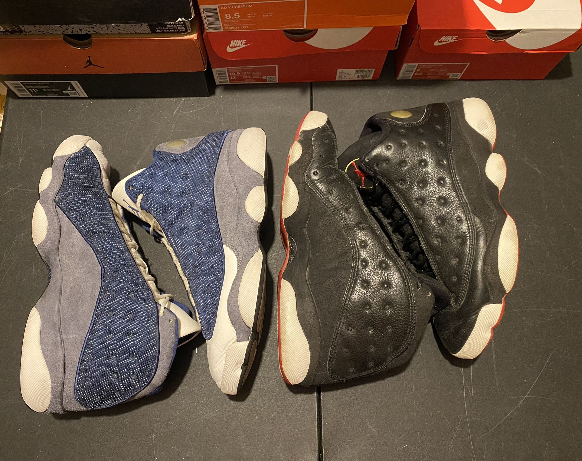 Jordan Flint 13s size 12 Jordan Playoff 13s size 12 Both USED and Need Some Work