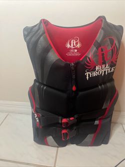 Yamaha Neoprene PFD Life Vest Jacket S Red Black Gray Chest 32-36 Jet Ski