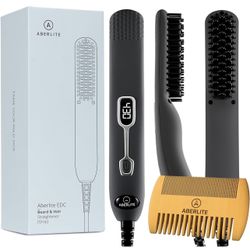 Aberlite EDC - Premium Beard Straightener Brush