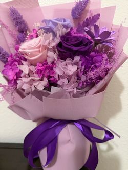 Faux flower bouquet