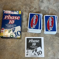 Mattel Phase 10 Card Game (W4729) Complete 