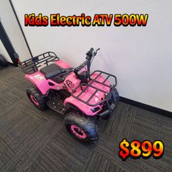 Electric ATV For Sale in Sacramento! Kids Electric Quad, 500W Motor, 36V Battery, Reverse & Alarm Features, at Affordable Price of Only $899