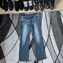 2000 blue denim bootcut jeans