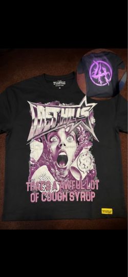 THAT'S A AWFULLOT OF COUGH SYRUP HELLSTAR COLLAB SHIRT - SIZE MEDIUM